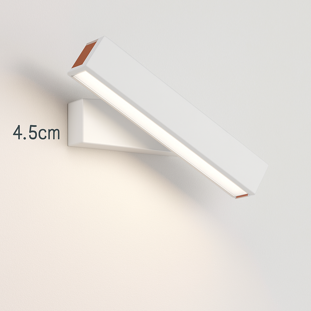 Applique murale rotative nordique en bois massif led réglable - vue 18 sur 22