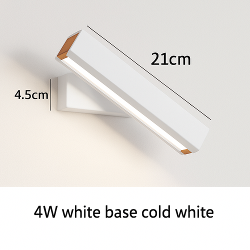 Applique murale rotative nordique en bois massif led réglable - vue 22 sur 22