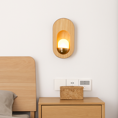 Applique murale scandinave LED avec oeuf lumineux Chaymae - vue 2 sur 8