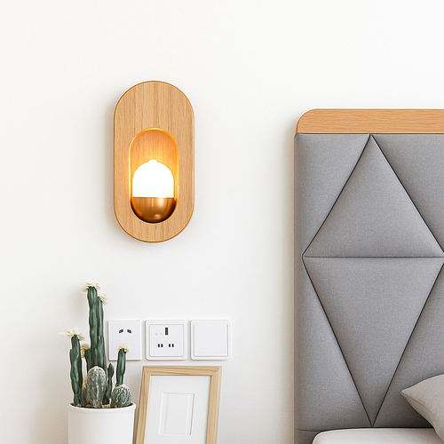 Applique murale scandinave LED avec oeuf lumineux Chaymae - vue 3 sur 8