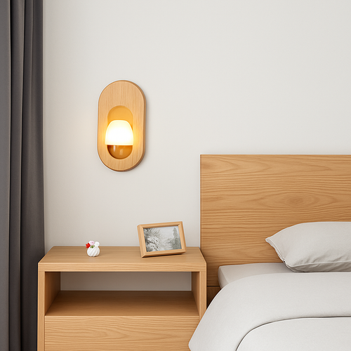 Applique murale scandinave LED avec oeuf lumineux Chaymae - vue 5 sur 8