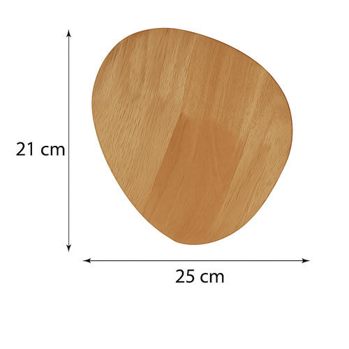 Applique murale scandinave LED de forme ovale en bois - vue 9 sur 11