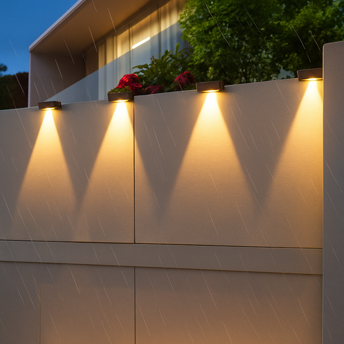 applique murale solaire led étanche pour extérieur jardin balcon patio - vue 2 sur 12