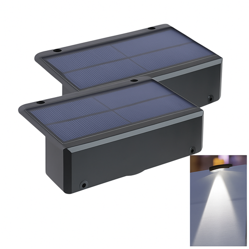 applique murale solaire led étanche pour extérieur jardin balcon patio - vue 11 sur 12