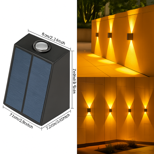 applique murale solaire pour jardin éclairage extérieur décoratif - vue 10 sur 11