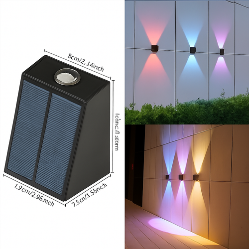 applique murale solaire pour jardin éclairage extérieur décoratif - vue 11 sur 11