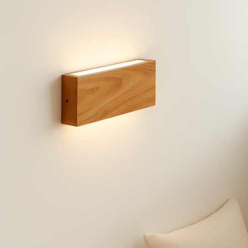 applique murale style japonais bois escaliers décoration - vue 5 sur 8
