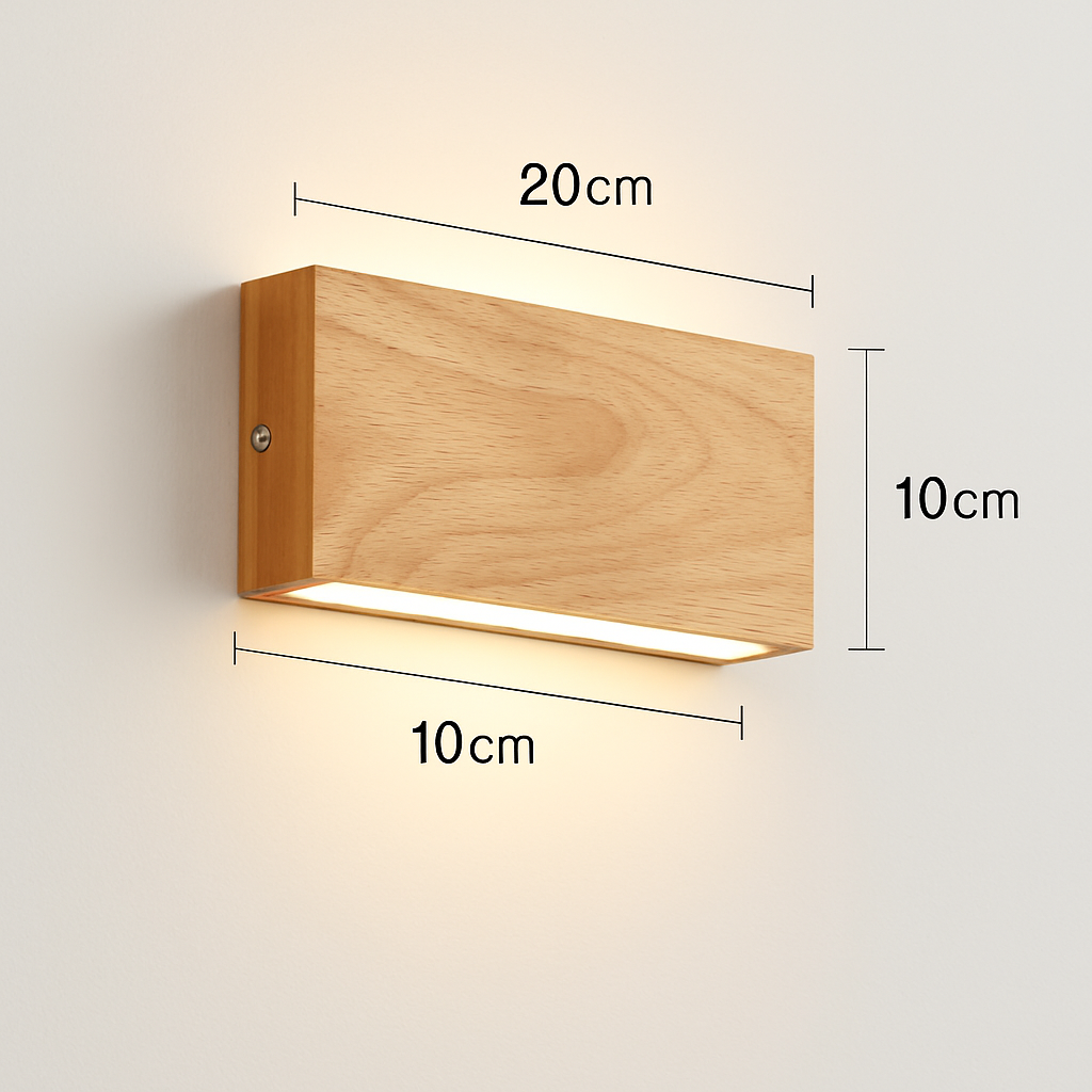 applique murale style japonais bois escaliers décoration - vue 6 sur 8