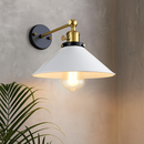 Applique murale vintage avec abat-jour conique Brenty