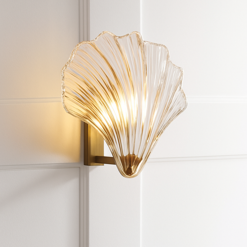 Applique murale vintage LED en verre style coquillage Glass - vue 5 sur 7