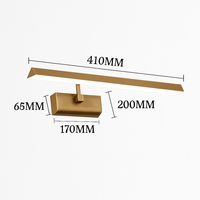 applique murale vintage triangle led lumière cosmétique bronze