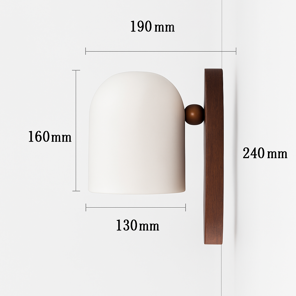 applique sable décoration nordique en bois de noyer style japonais - vue 11 sur 12