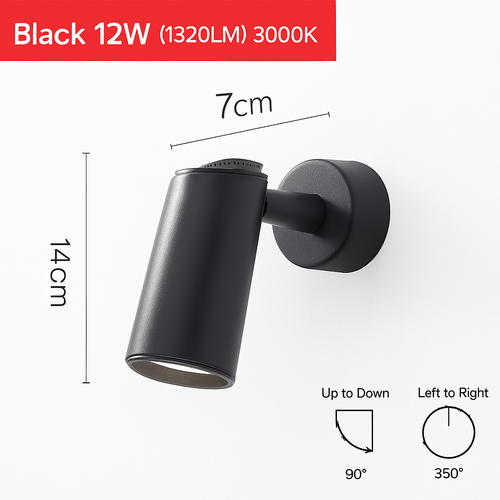 Applique spot à LED orientable Parsimony - vue 7 sur 11