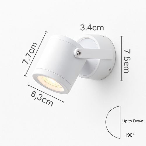 Applique spot à LED orientable Parsimony - vue 9 sur 11