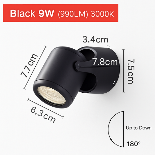 Applique spot à LED orientable Parsimony - vue 10 sur 11