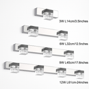 Applique à tableau et miroir LED chromée et cristal