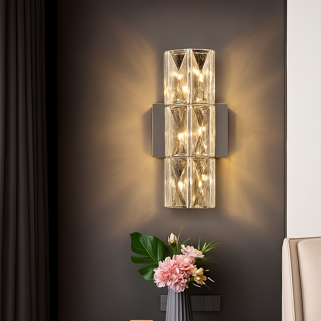Applique villa luxe cristal murale - vue 4 sur 9