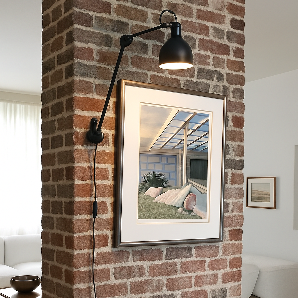 applique vintage en métal avec luminaires rotatifs - vue 3 sur 12