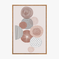 art abstrait de fleurs géométriques pour décoration moderne