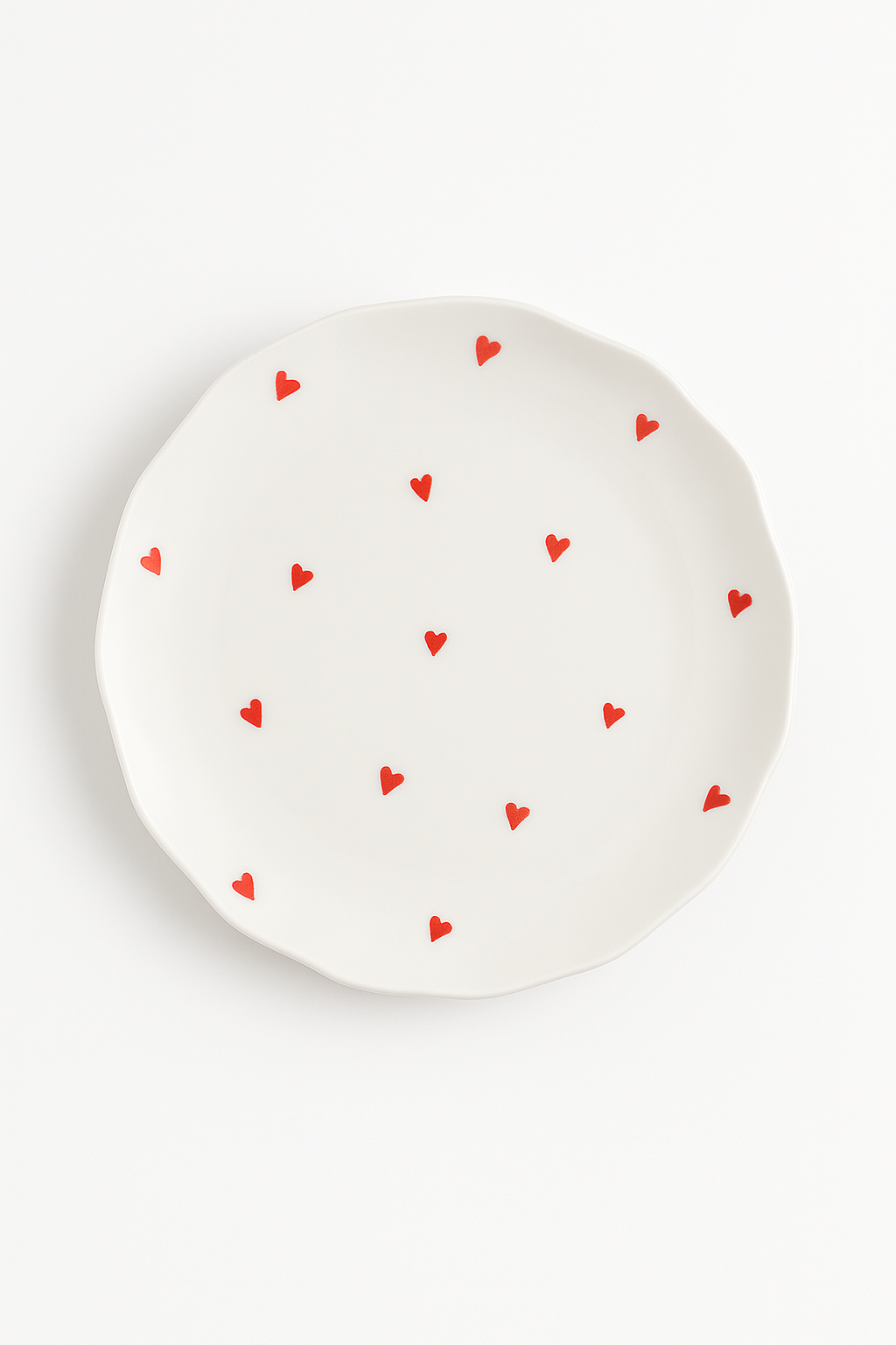 Assiette a gateau ceramique style coreen motif floral