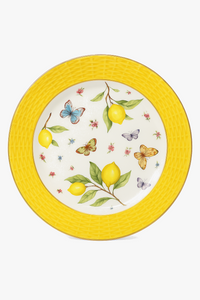 Assiette bol en céramique motif citron style européen