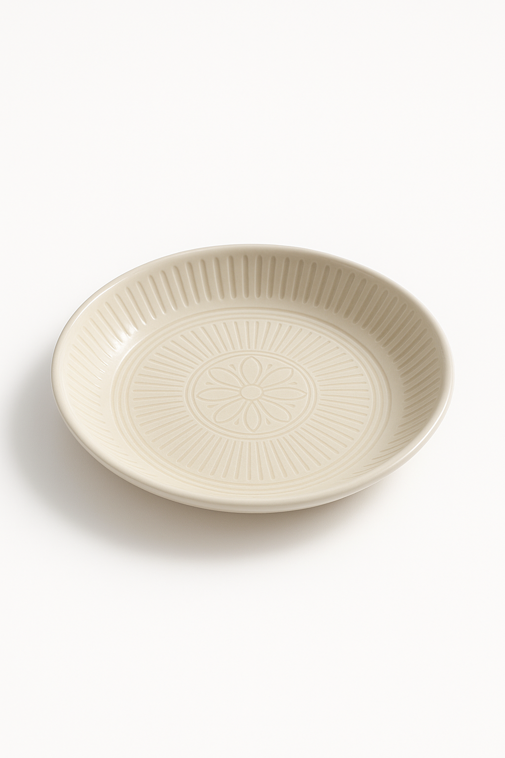 Assiette ceramique japonaise retro relief style artistique
