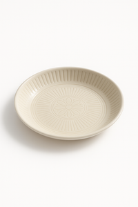 Assiette ceramique japonaise retro relief style artistique