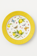 Assiette ceramique motif citron style europeen cuisine