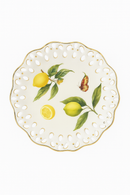 assiette ceramique motif citron style europeen elegant table