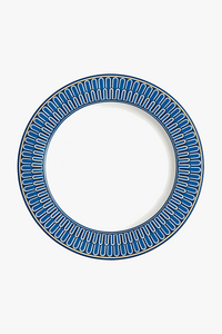 Assiette ceramique style europeen motif blue seal luxe