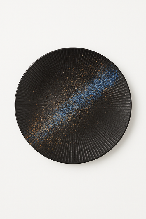 assiette céramique style japonais rétro pour pâtes cuisine