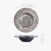 Assiette creuse ceramique style chapeau paille japonais kawaii