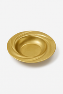Assiette creuse inox style retro luxe pour salade