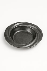 assiette creuse retro inox pour salade pates dessert