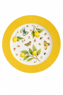 assiette en céramique motif citron style européen élégant