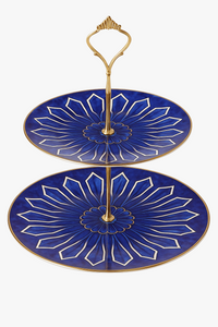 Assiette européenne luxe motif sceau thé dim sum