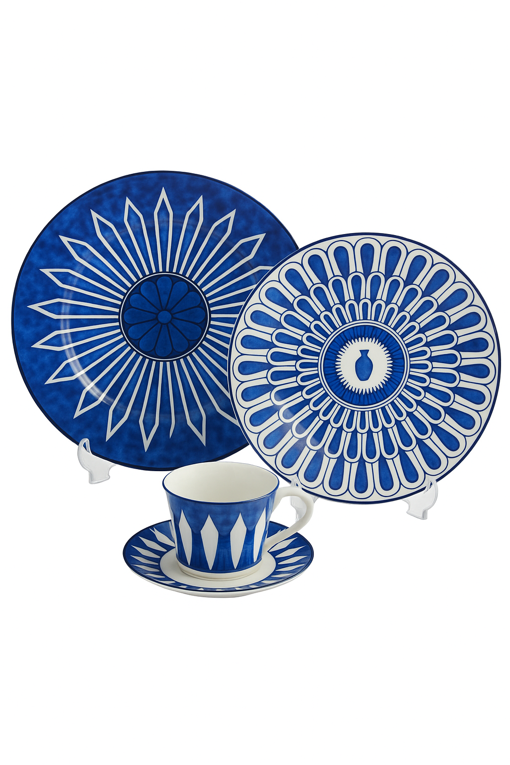 assiette europeenne luxueuse motif sceau pour teatime dimsum - vue 2 sur 2