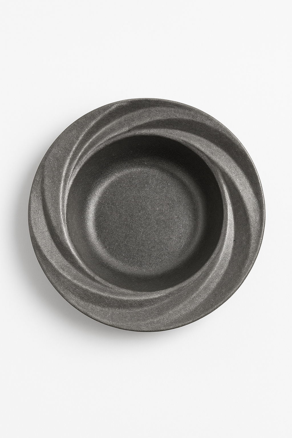 Assiette inox retro style restaurant plate peu profond