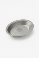 Assiette plate vintage acier inoxydable style industriel camping