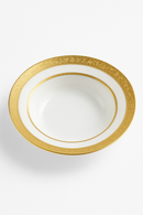 Assiette porcelaine style palais relief steak décor européen