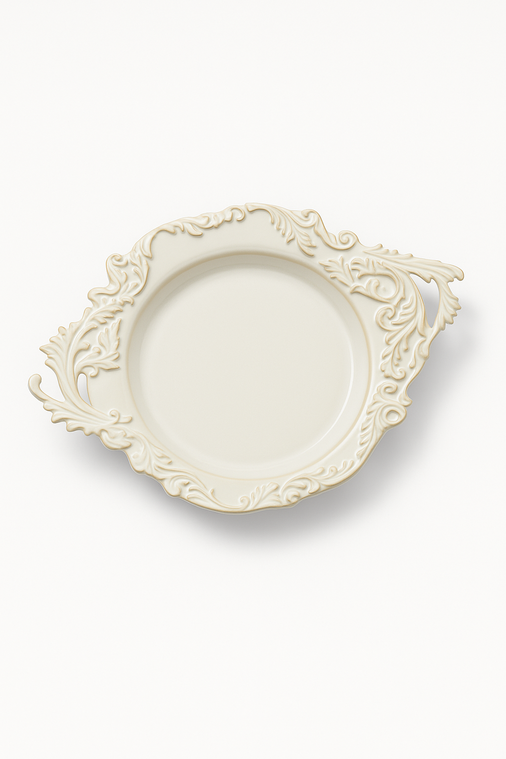 Assiette retro française ceramique pour pates dessert luxe