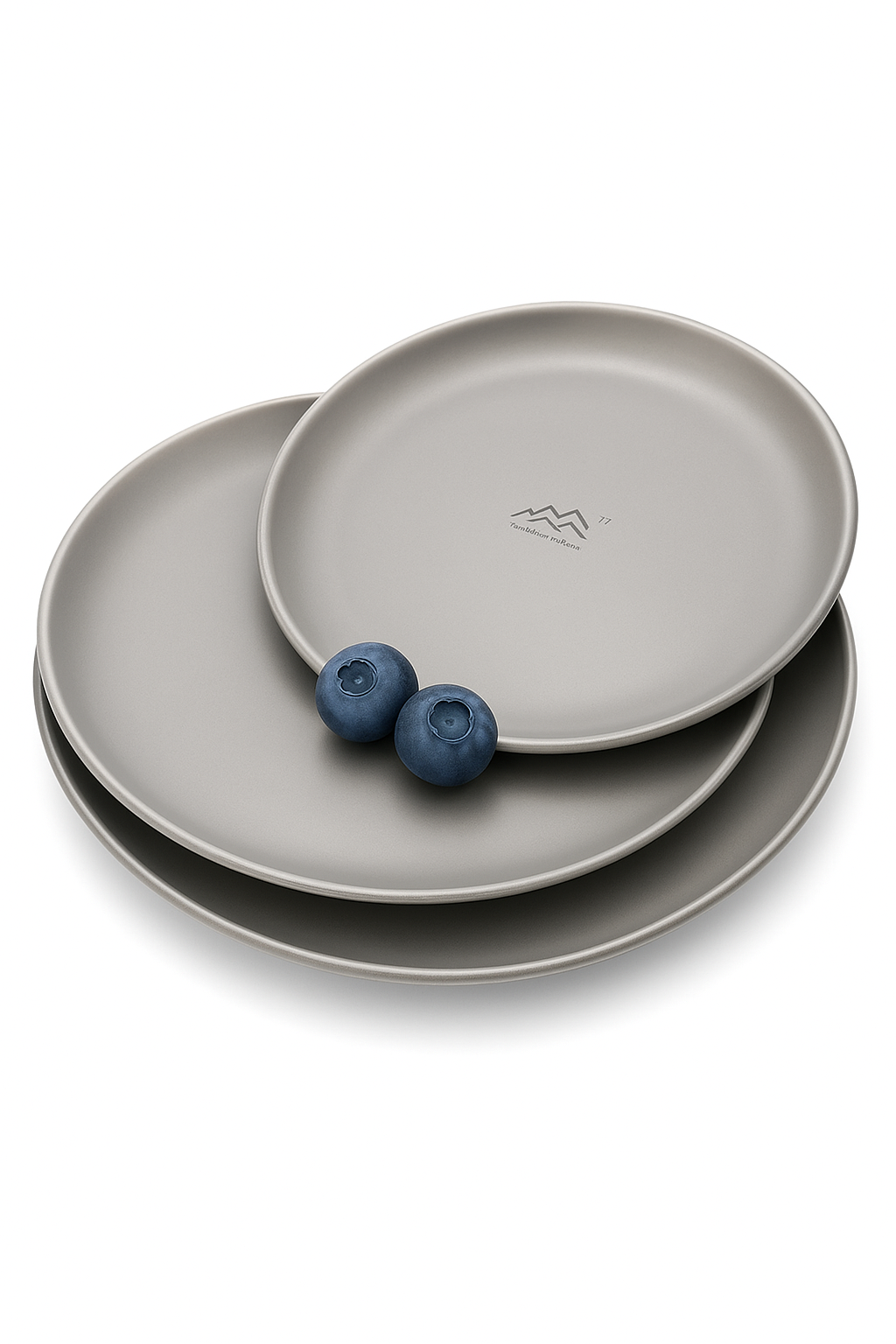 Assiette titane légère camping randonnée résistante tailles multiples - vue 2 sur 2