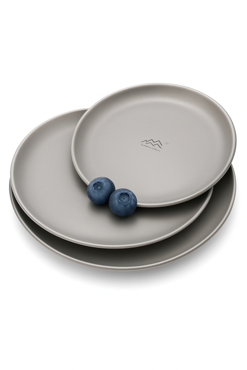 Assiette titane légère camping randonnée résistante tailles multiples - vue 2 sur 2