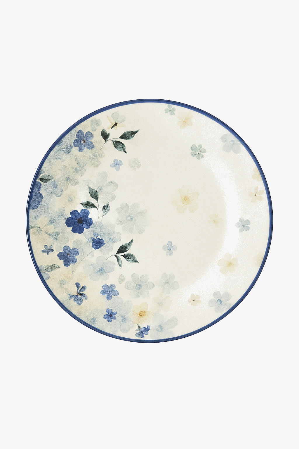 Assiettes ceramique emaillee motifs floraux style japonais quotidien