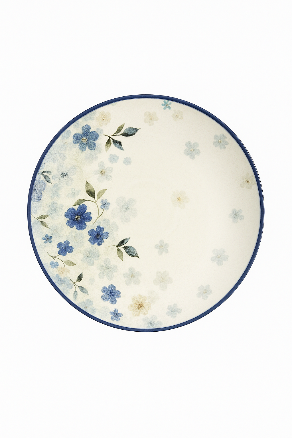 Assiettes ceramique emaillee style floral japonaises cuisine - vue 2 sur 2