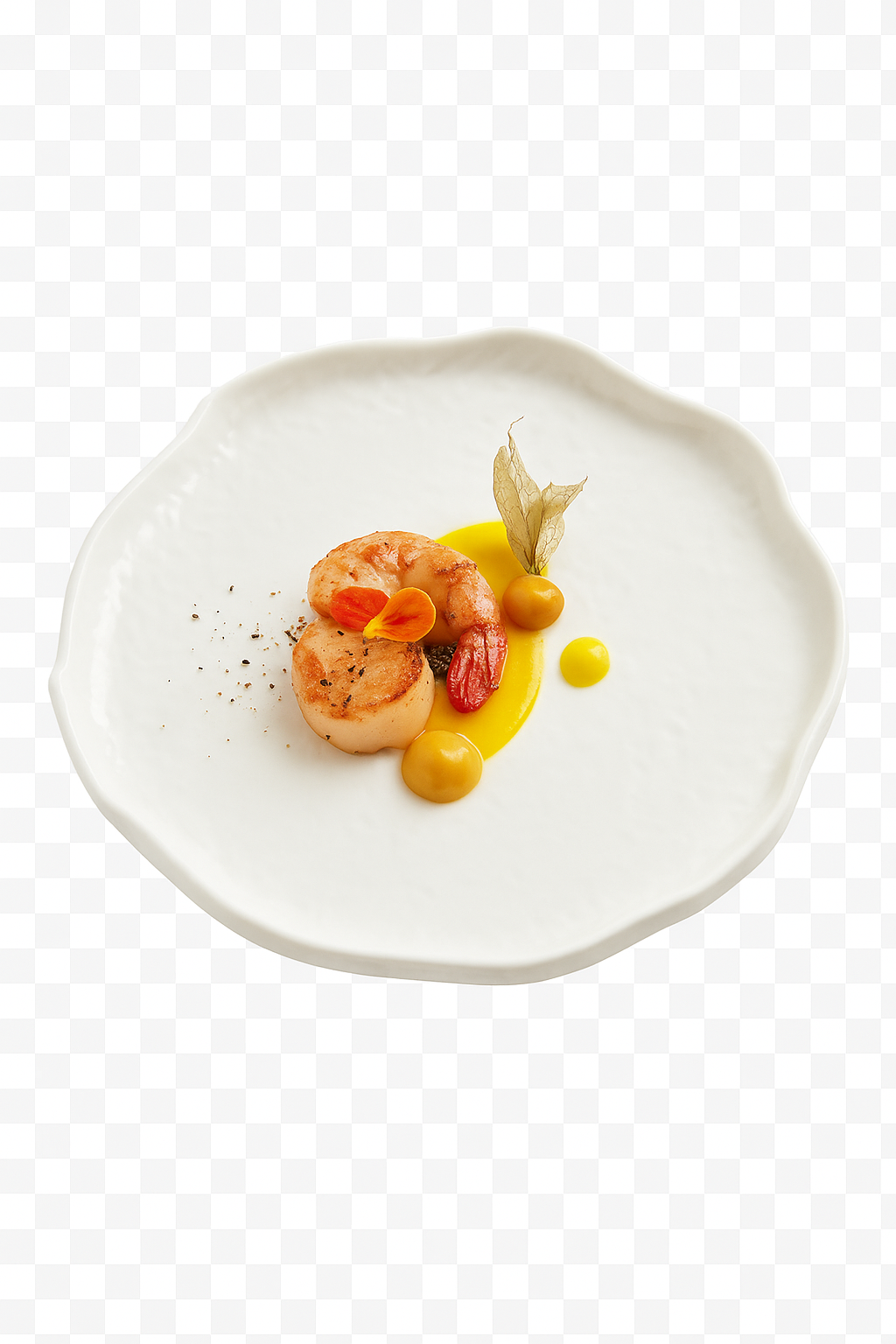 Assiettes céramique forme irrégulière style moderne cuisine