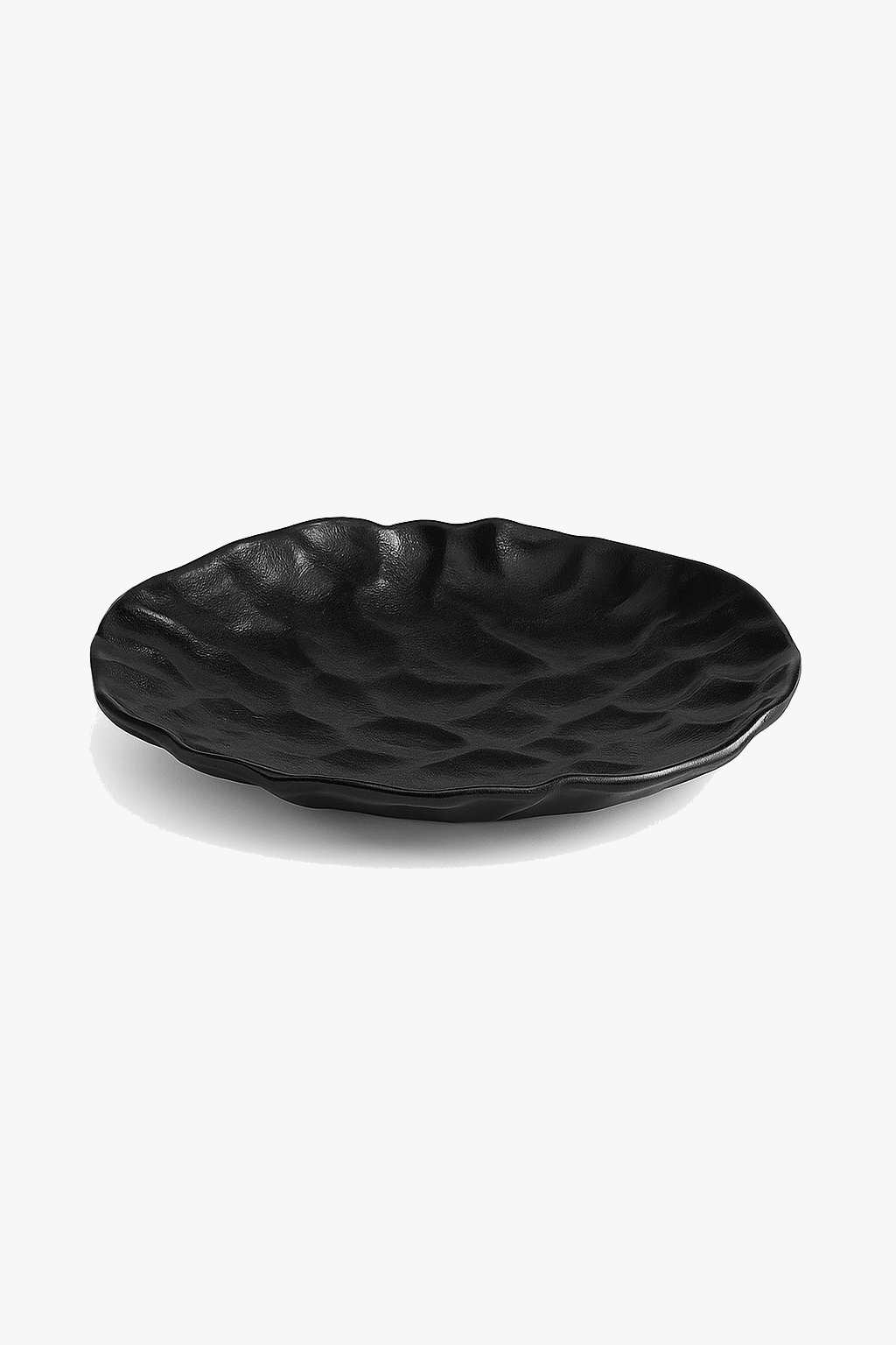 Assiettes creuses céramique texture ondulée style artisanal