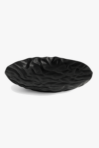 Assiettes creuses ceramique texture ridee style restaurant elegante