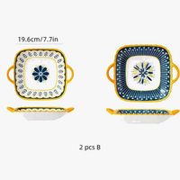 Assiettes japonaises en céramique relief 20 cm