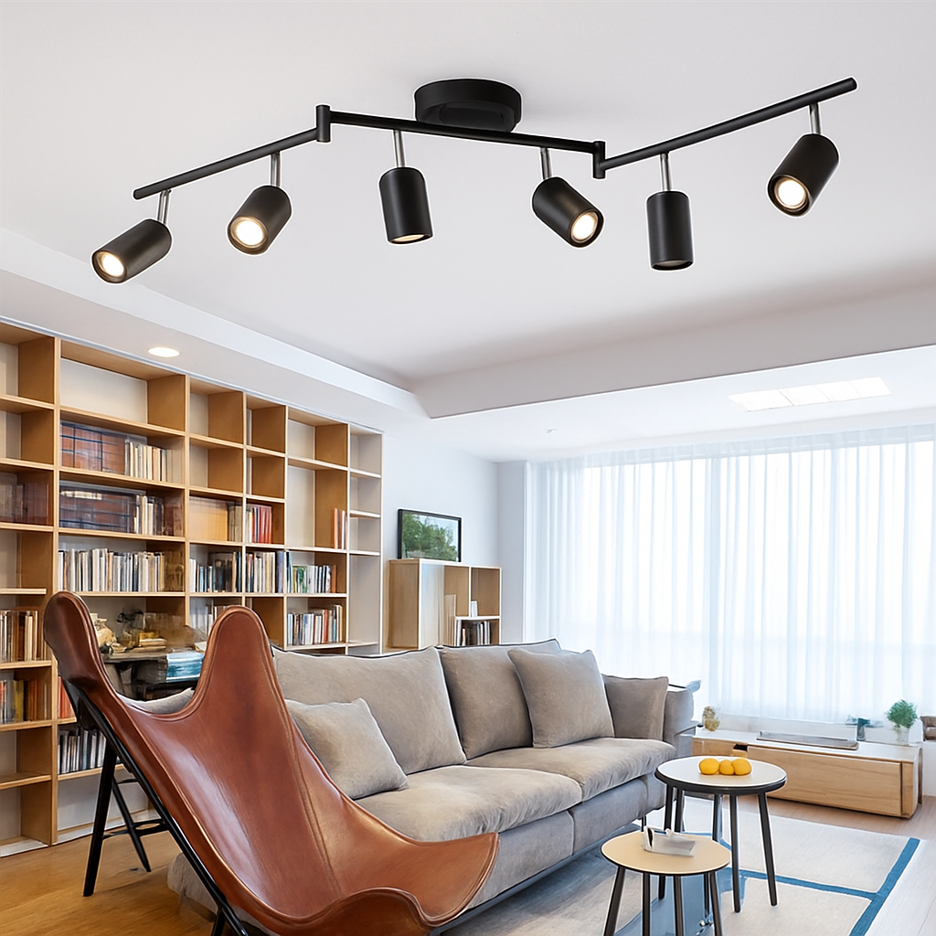 Barre de spots moderne en tube Art - vue 3 sur 4